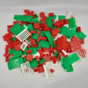 Sta-Lox Vintage Building Blocks 1970s Plastic Bricks Large Size